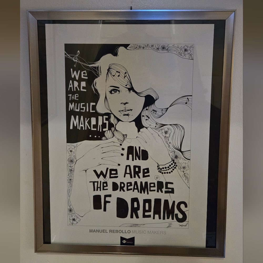 Framed Black and White Art Print